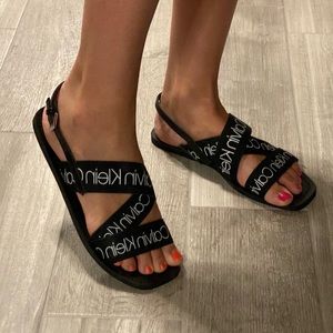 Calvin Klein logo sandals